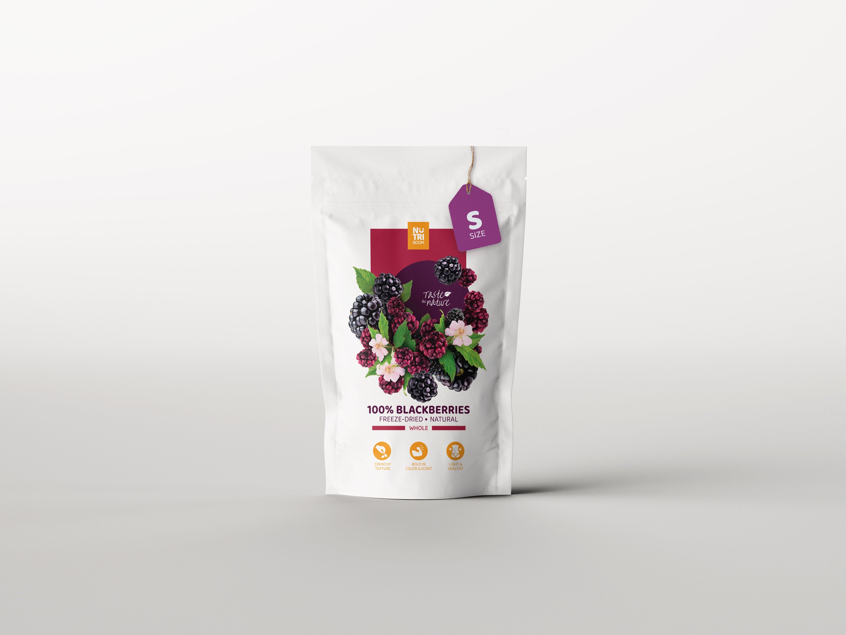 nutriboom freeze blackberries, healthy snacks, freeze dried berries, liofilizētas ogas, sublimētas ogas, sublimētas kazenes, liofilizētas kazenes