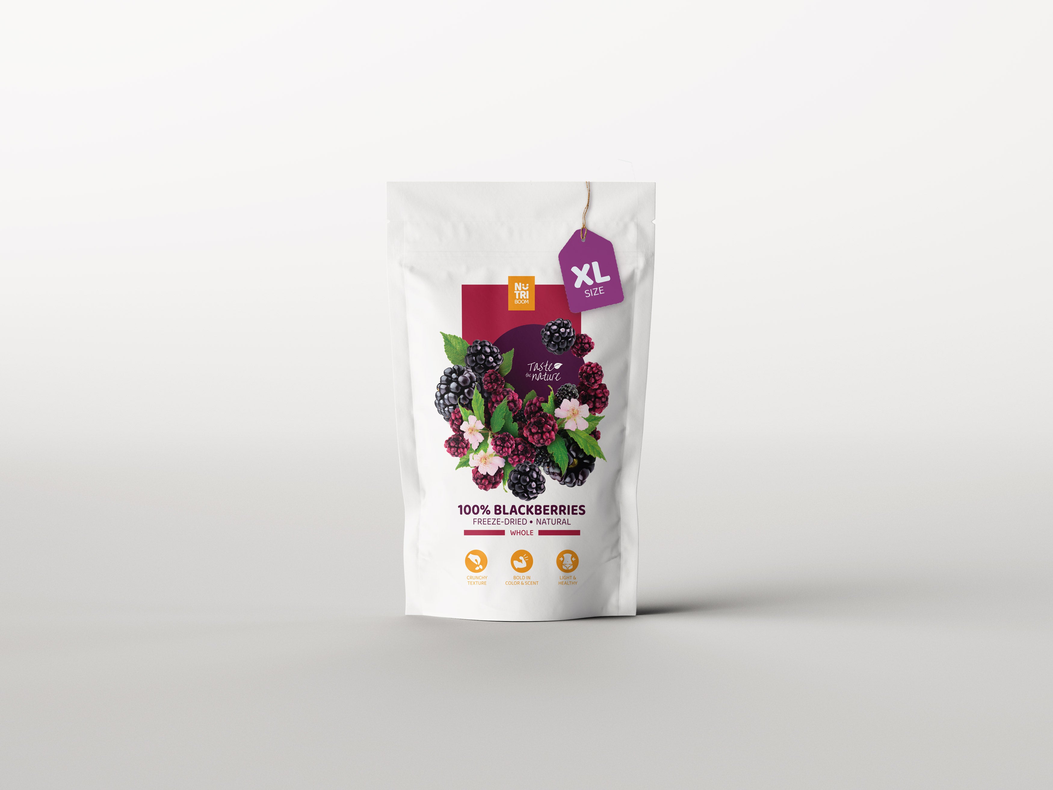 nutriboom freeze blackberries, healthy snacks, freeze dried berries, liofilizētas ogas, sublimētas ogas, sublimētas kazenes, liofilizētas kazenes