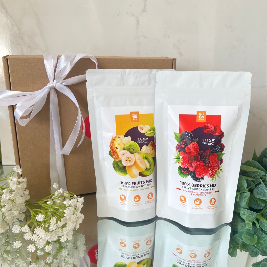 Gift Set, Freeze dried Berries Mix + Fruit Mix – NutriBoom