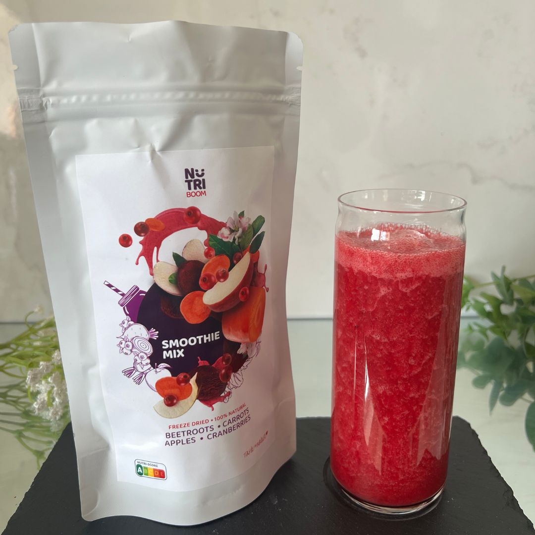 Freeze-dried Smoothie Mix Dark Pink Organic - beetroots, apples