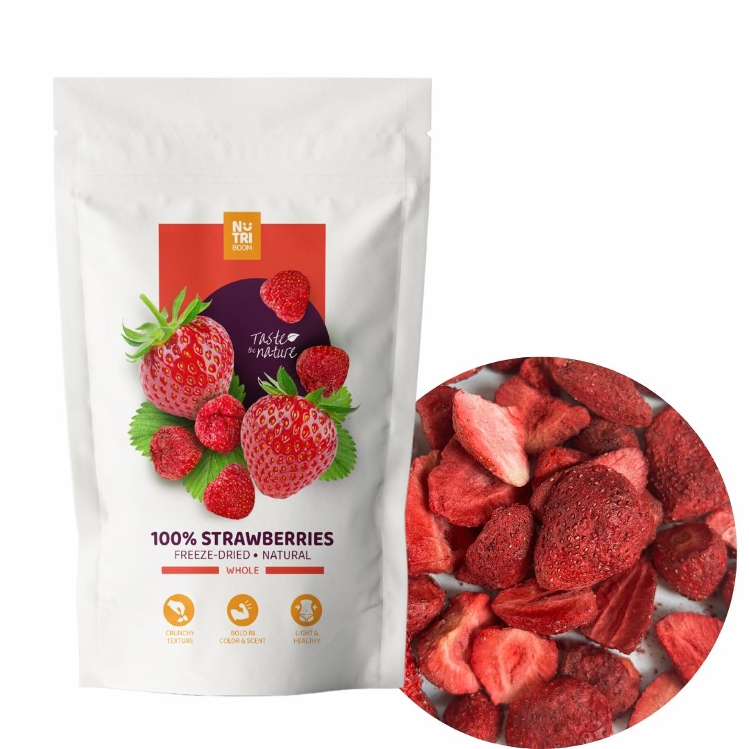 strawberries-strawberry-freeze-dried-nutriboom-snack-healthy-100-natural-no-added-sugar-percet-treat-gift-add-to-muesli-yoghurt-smoothie-water-decorate-cakes-muffins-bakery-confection